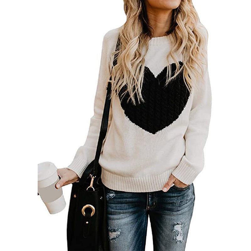 Women's Fall Winter Plus Size Long Sleeve Sweater Knit Pullover Top Everyday Wear