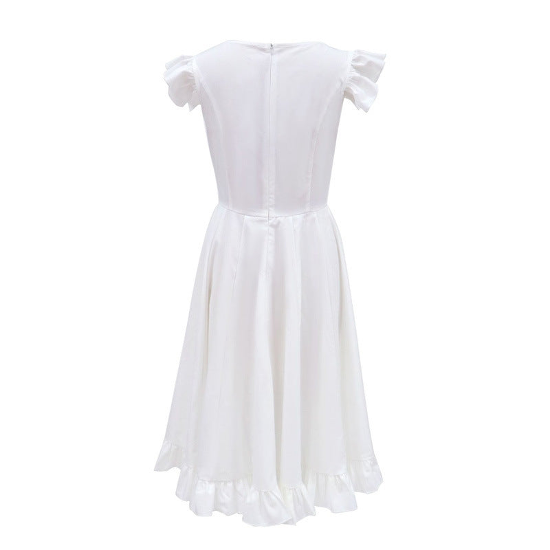 Women's Waist-Defining Spring Summer Slim-Waist Cropped Waist-Cinching Bubble Mini Skirt for Fall Layering Office Weekend Everyday Date Night