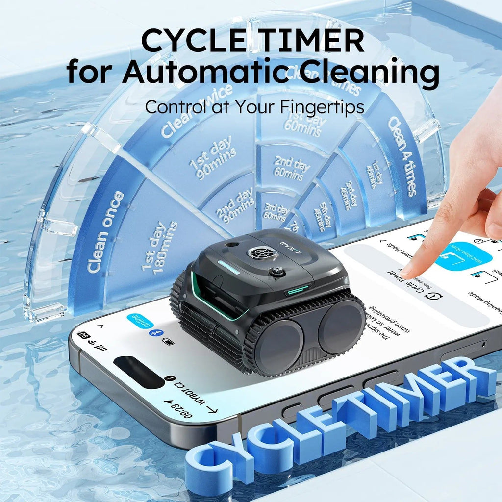 WYBOT C2 Robotic Pool Cleaner for Inground and Above Ground Home Swimming Pools for Daily Home Use