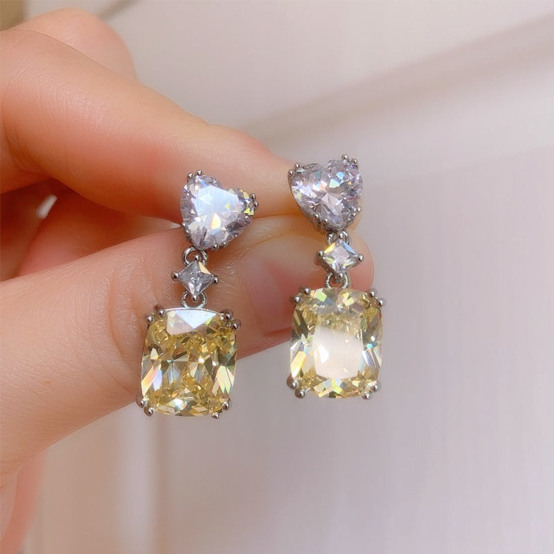 Yellow earrings by Yoshan