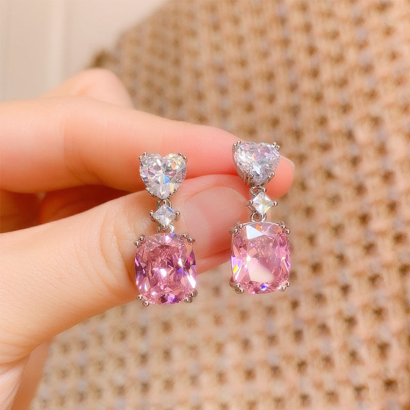 Pink earrings by Yoshan