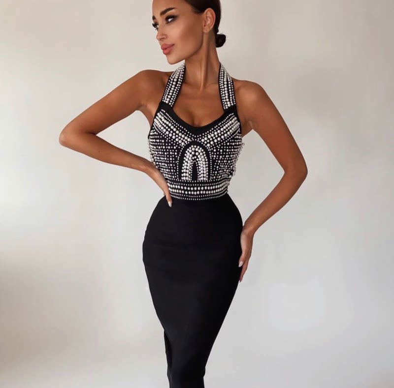 Women's Slimming Evening Dress Formal Midi Dress Party Dress Formal Party Wedding Guest Dress