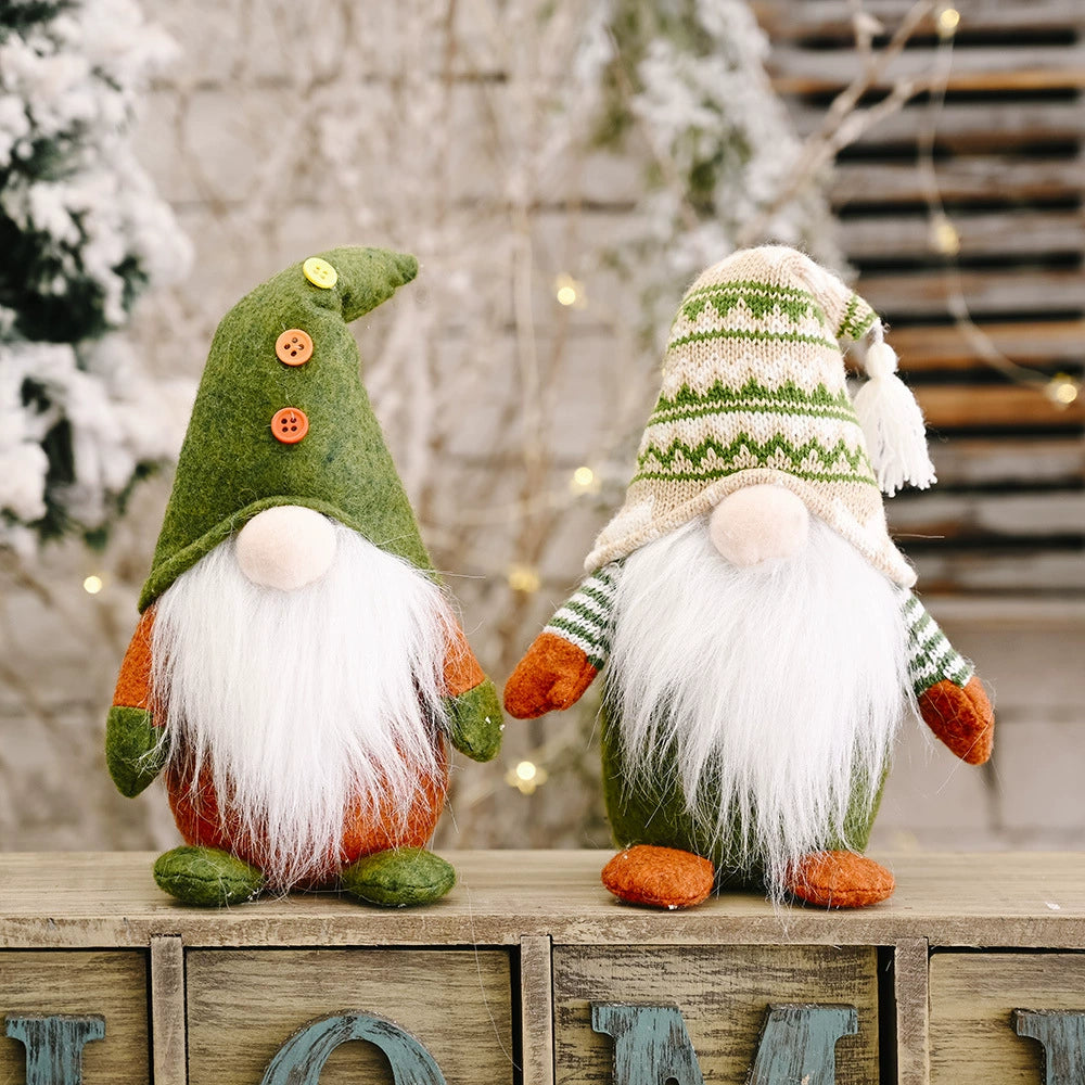 Faceless Elf and Reindeer Table Decor, Nordic Style Christmas Shelf and Table Ornament