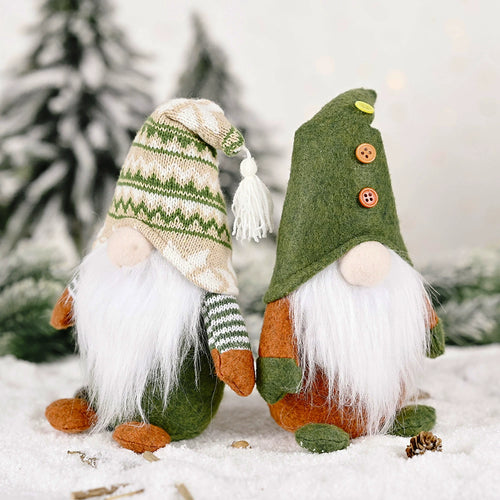 Faceless Elf and Reindeer Table Decor, Nordic Style Christmas Shelf and Table Ornament