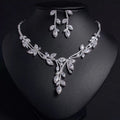 Cubic zirconia drop earrings by Yoshan, detail view 6