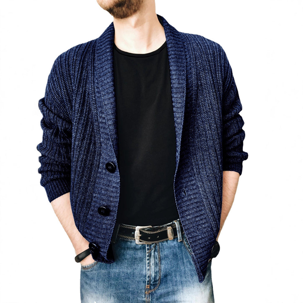 Men's Knit Fall Winter Long Sleeve Jacket Casual Coat Outerwear Travel Outdoor Everyday