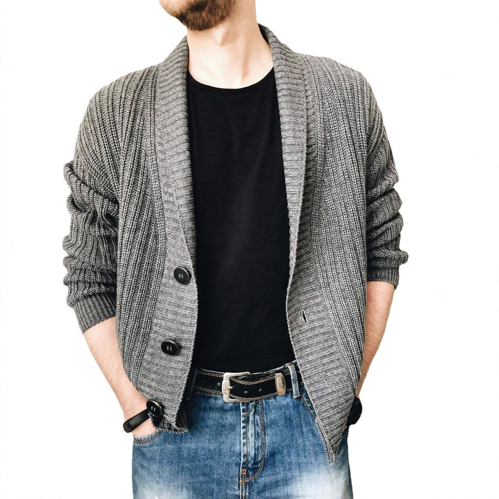 Men's Knit Fall Winter Long Sleeve Jacket Casual Coat Outerwear Travel Outdoor Everyday