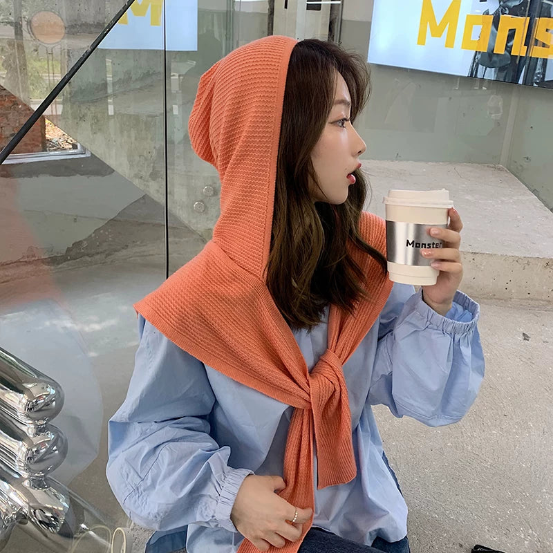 Women's Fall Winter Knit Shawl for Office and Travel Evening Gift Everyday Wear Seasonal Look Holiday Gift