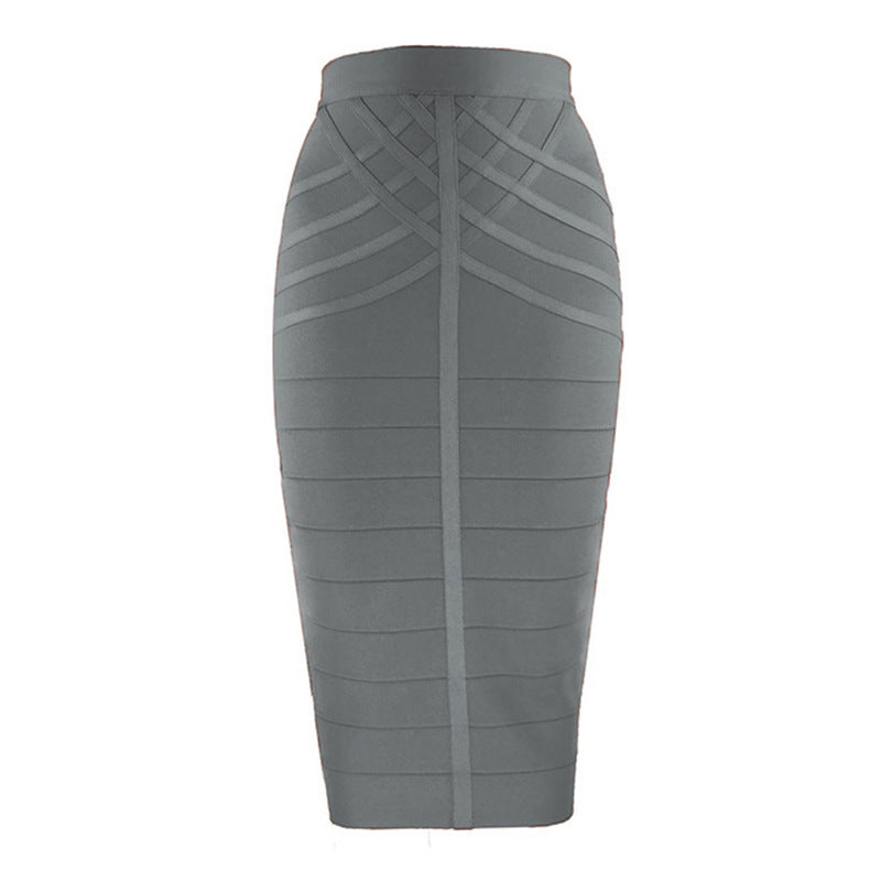 Women's Slim-Fit Bodycon Striped High-Waist Skirt for Summer Outfits Office Weekend Everyday Date Night