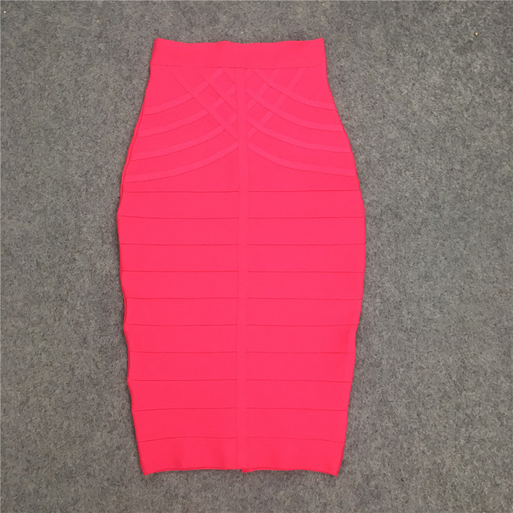 Women's Slim-Fit Bodycon Striped High-Waist Skirt for Summer Outfits Office Weekend Everyday Date Night