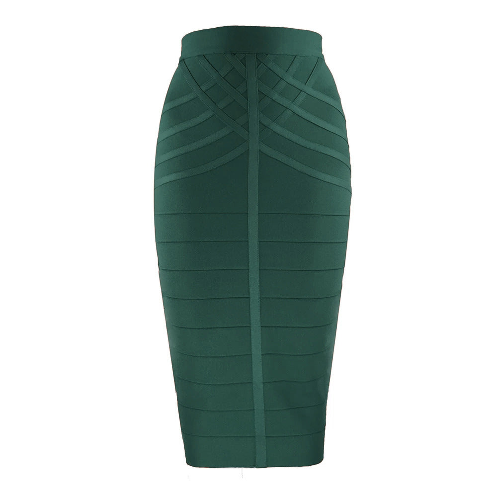 Women's Slim-Fit Bodycon Striped High-Waist Skirt for Summer Outfits Office Weekend Everyday Date Night
