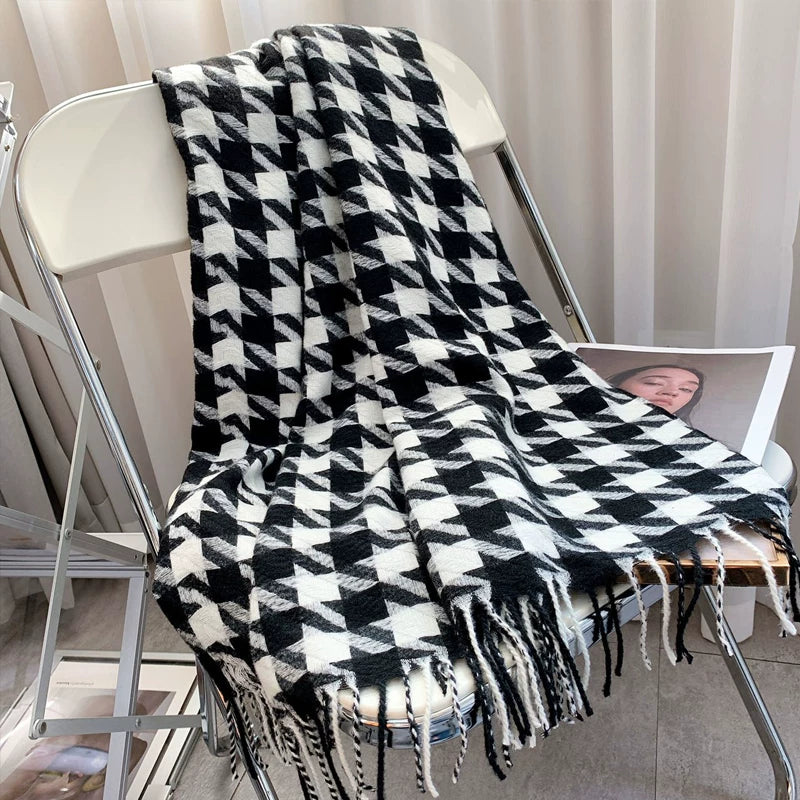 Black White Houndstooth