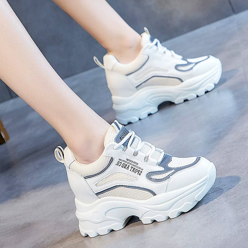 Hidden Lift Fleece-lined Dad Sneakers for Women