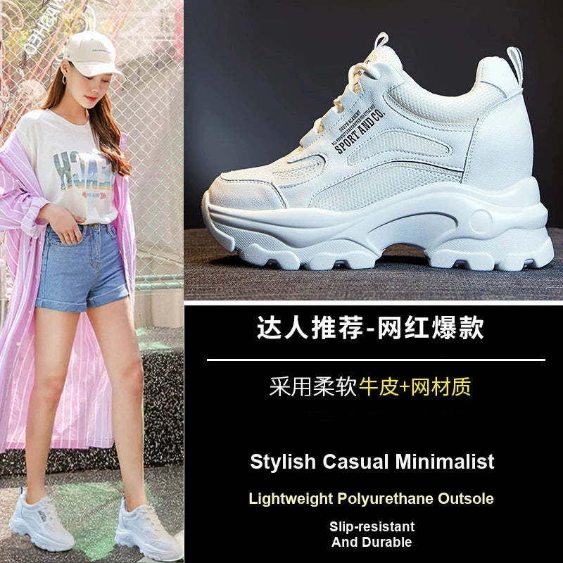 Hidden Lift Fleece-lined Dad Sneakers for Women
