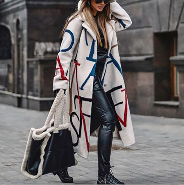 Women's Fall Winter Lapel Plus Size Oversized Trench Coat for Cold Weather Travel Office Spring Holiday