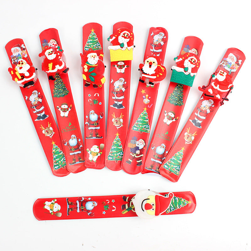 Christmas Ring Set, Santa Rings, 6-Piece or 50-Piece Assorted Holiday Party Favor Pack, Stocking Stuffers and Gift Exchange Present for Kids and Adults