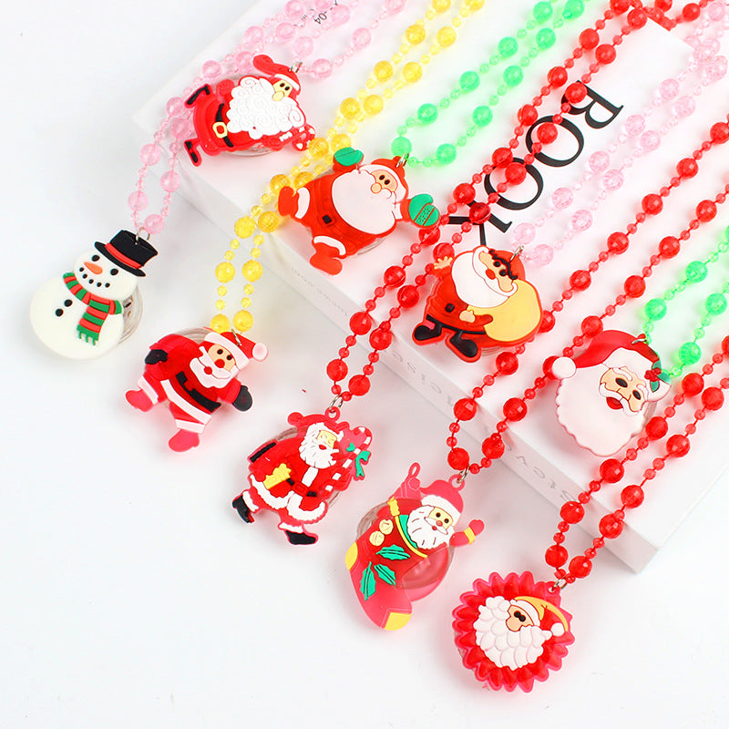 Christmas Ring Set, Santa Rings, 6-Piece or 50-Piece Assorted Holiday Party Favor Pack, Stocking Stuffers and Gift Exchange Present for Kids and Adults