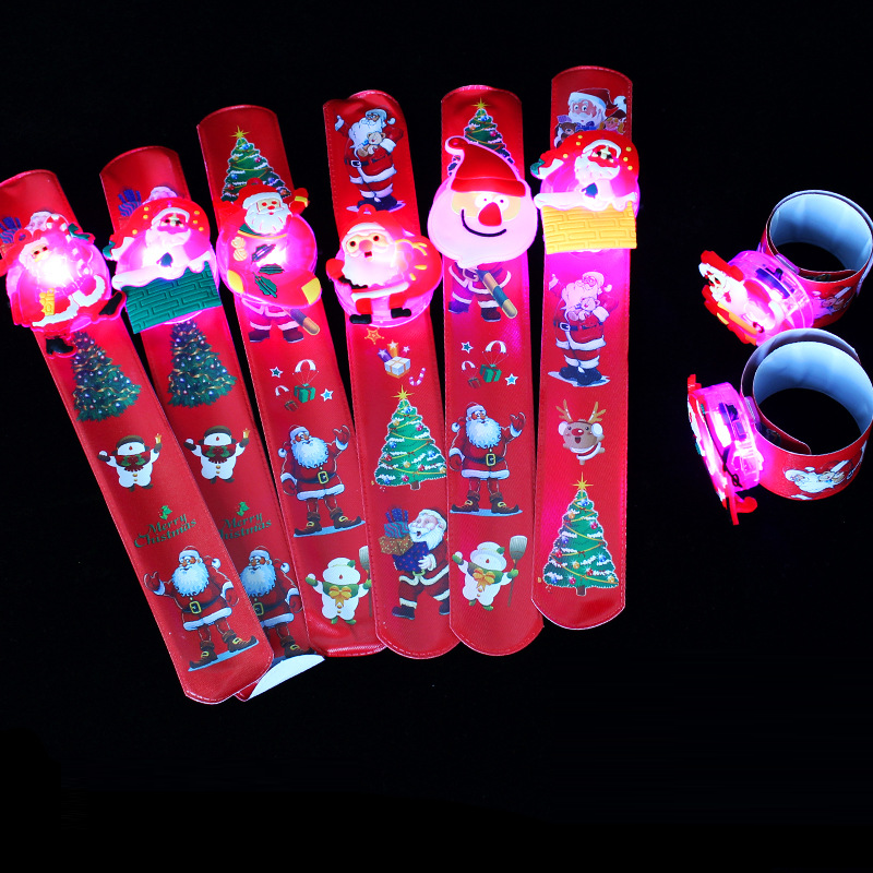 Christmas Ring Set, Santa Rings, 6-Piece or 50-Piece Assorted Holiday Party Favor Pack, Stocking Stuffers and Gift Exchange Present for Kids and Adults