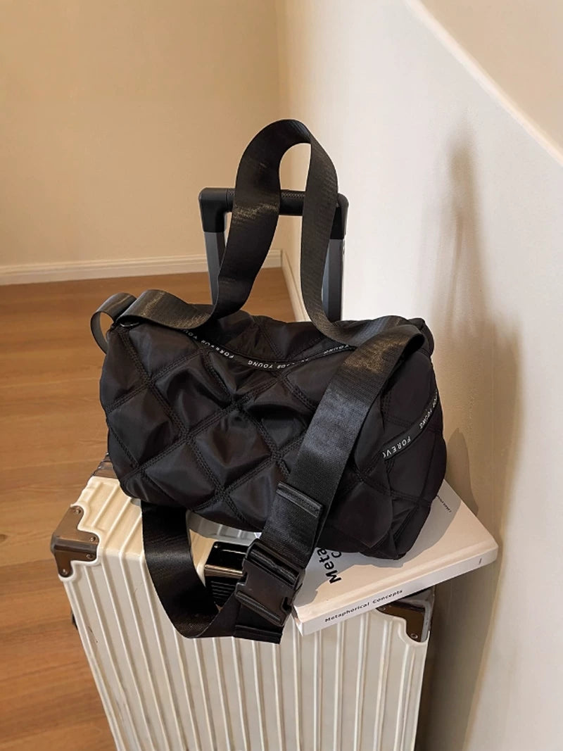 Women's Large-Capacity Oxford Boston Bag Hobo for Everyday Use Travel Work Wear Seasonal Look Office School