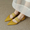 Yellow - mule sandals photo