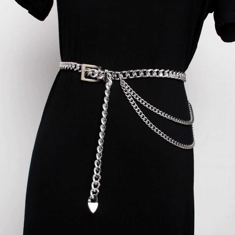 Women's Metal Waist Chain Dress Belt for Date Night Gift Party Everyday Wear Daytime Look Office Vacation