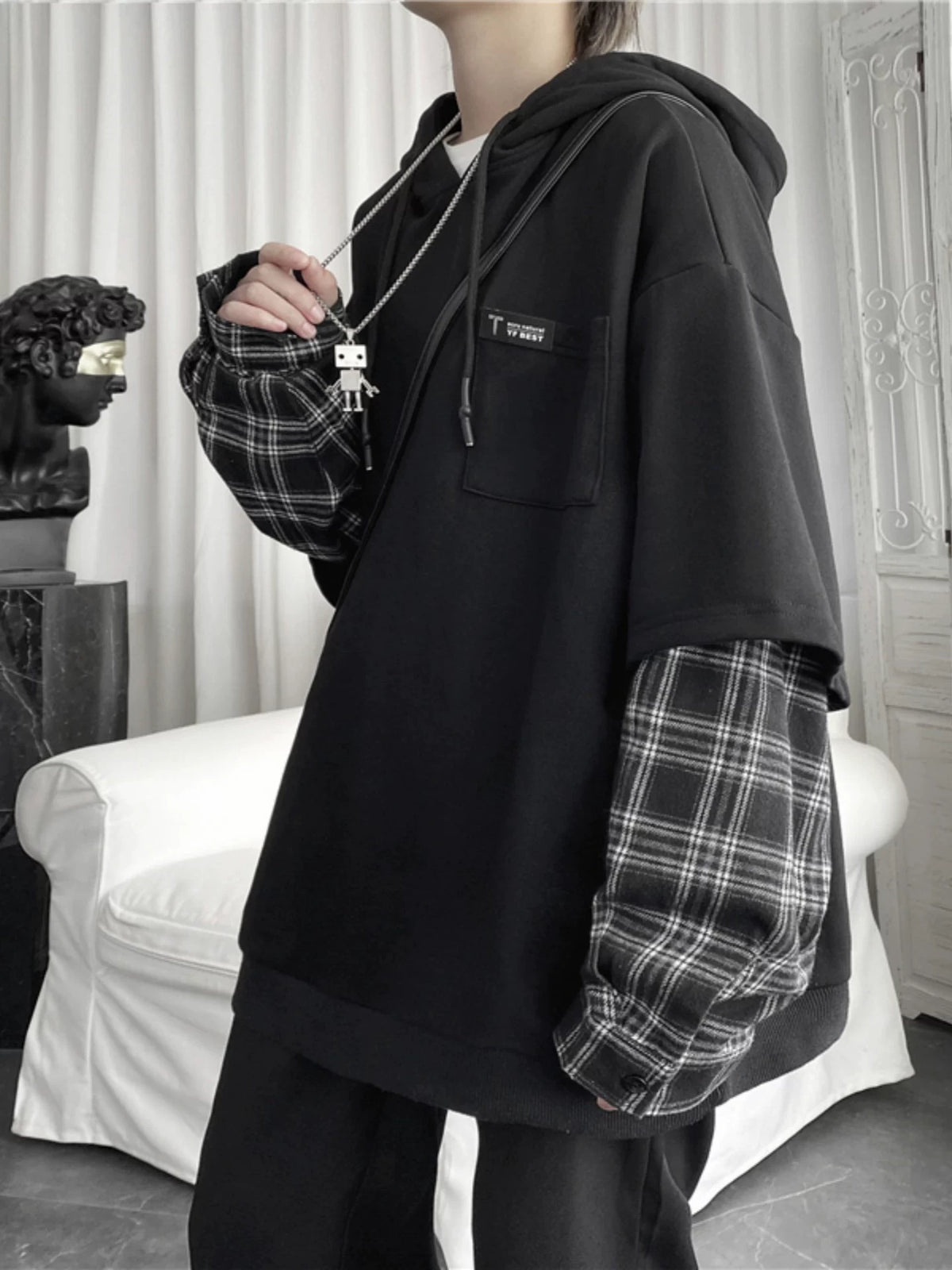 Layered Hoodie for Men