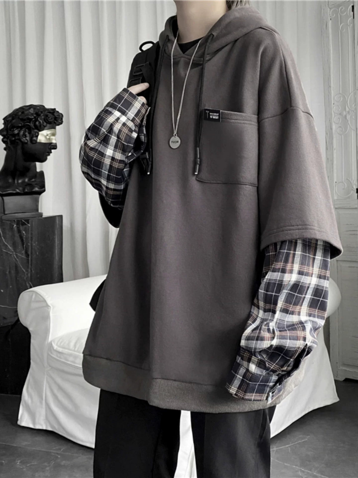 Layered Hoodie for Men