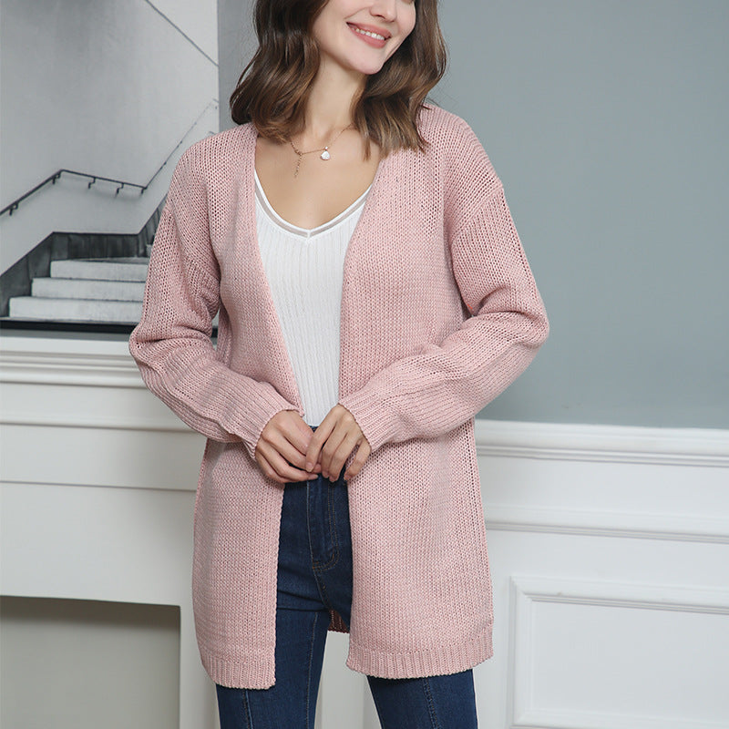 Women's Fall Winter Longline Oversized Midi Long Sleeve Sweater Knit Pullover Top
