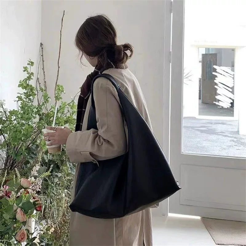 Women's Large-Capacity Fall Winter Office Workwear Relaxed Tote Bag Shoulder Crossbody Purse Work and Travel School