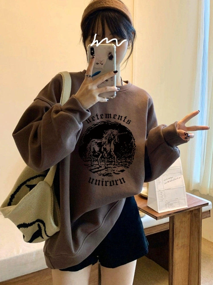 Women's Fall Winter Longline Plus Size Oversized Midi Retro Hoodie Sweatshirt for Casual Streetwear Travel and Weekend Everyday Date Night Holiday Party