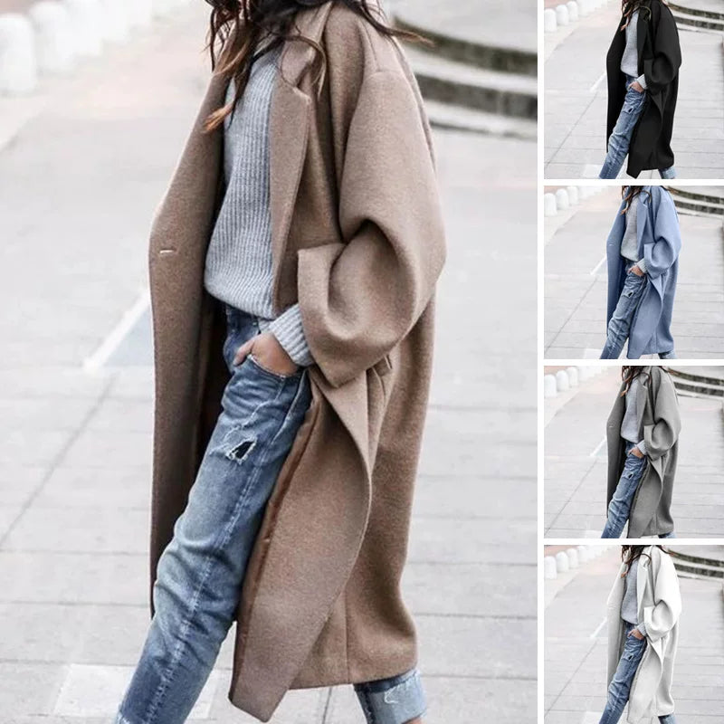 Women's Plus Size Winter Coat Fall Office Commute Wrap Trench Short Everyday Wear
