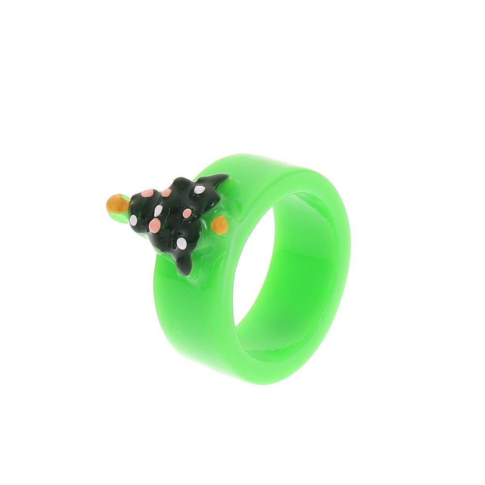 Christmas Ring Set, Santa, Reindeer and Christmas Tree Rings, 6-Piece or 20-Piece Assorted Holiday Party Favor Pack, Stocking Stuffers and Gift Exchange Present