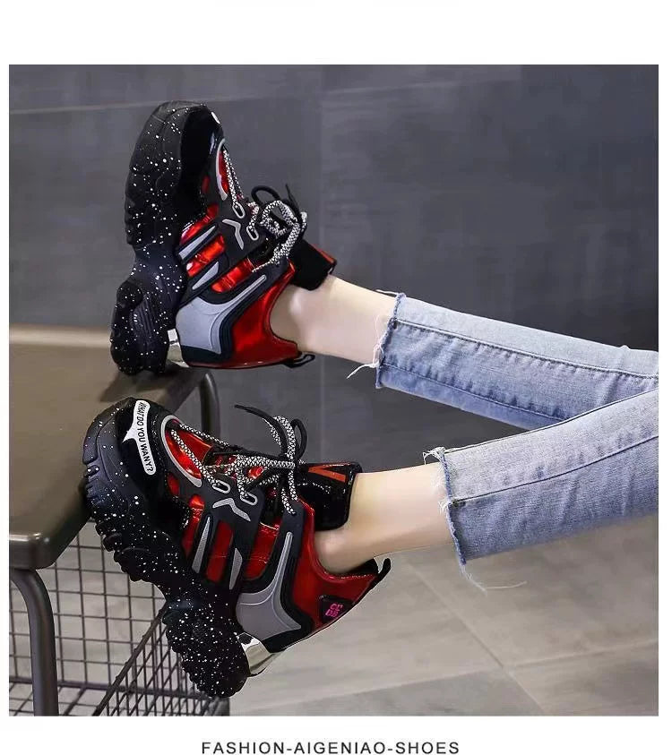 Hidden Lift Dad Sneakers for Women