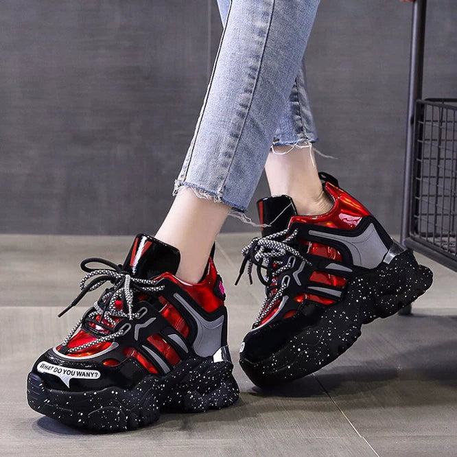 Hidden Lift Dad Sneakers for Women