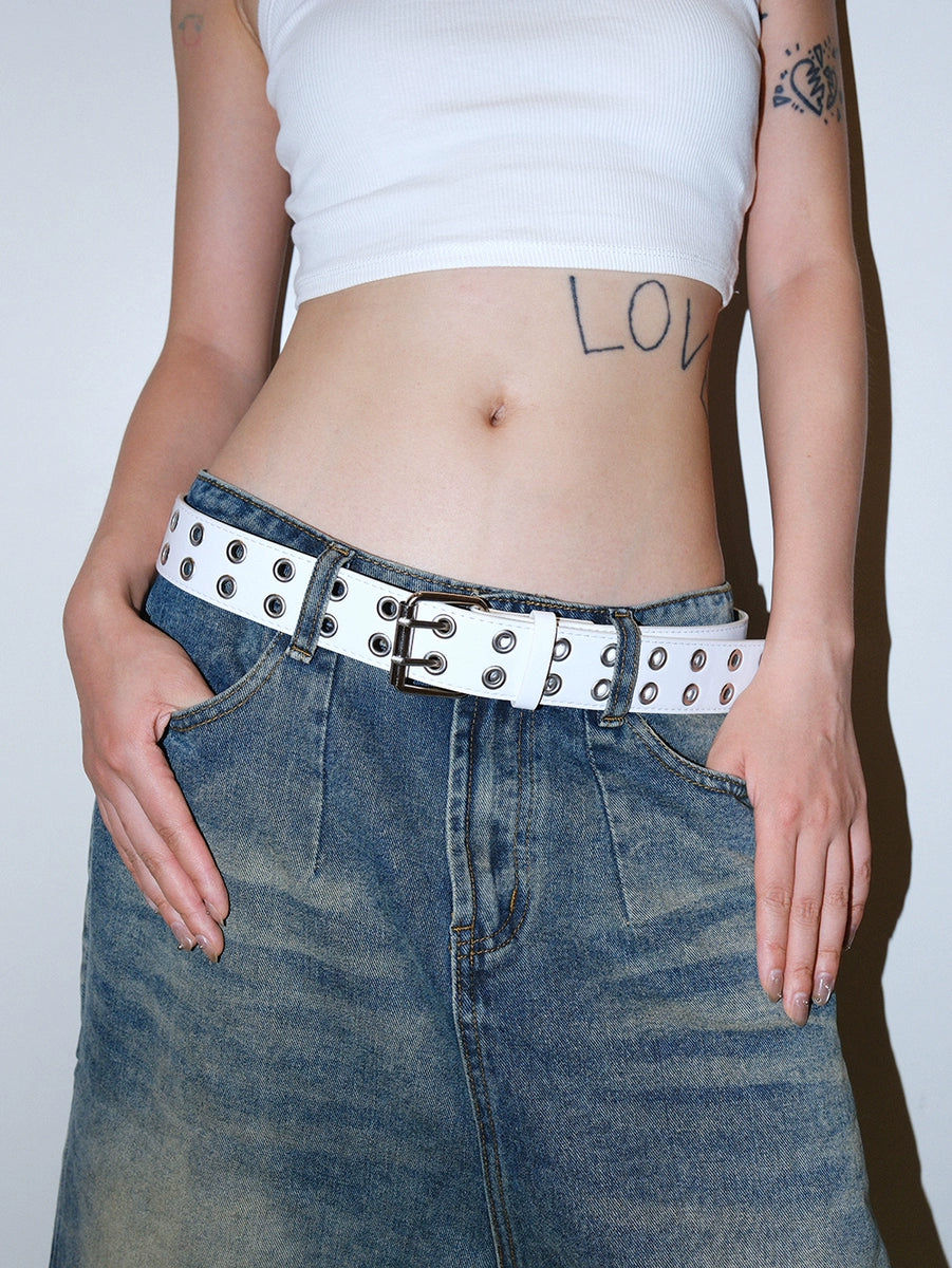 Women's Y2k Punk Minimalist No-hole Belt Everyday Jeans for Date Night Gift Party Designer Office Vacation