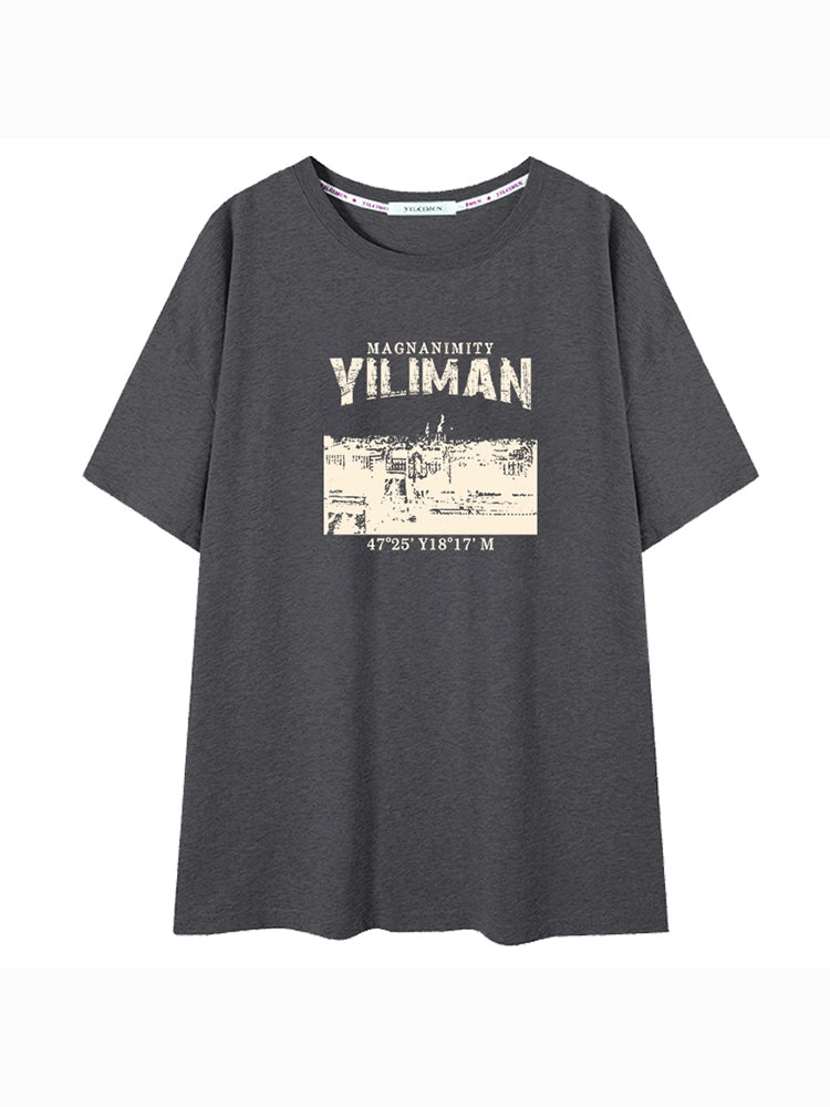 Women's Summer Longline Plus Size Oversized Midi Cropped T-Shirt Casual Tee for Date Night Streetwear Everyday Wear Spring Summer Weekend