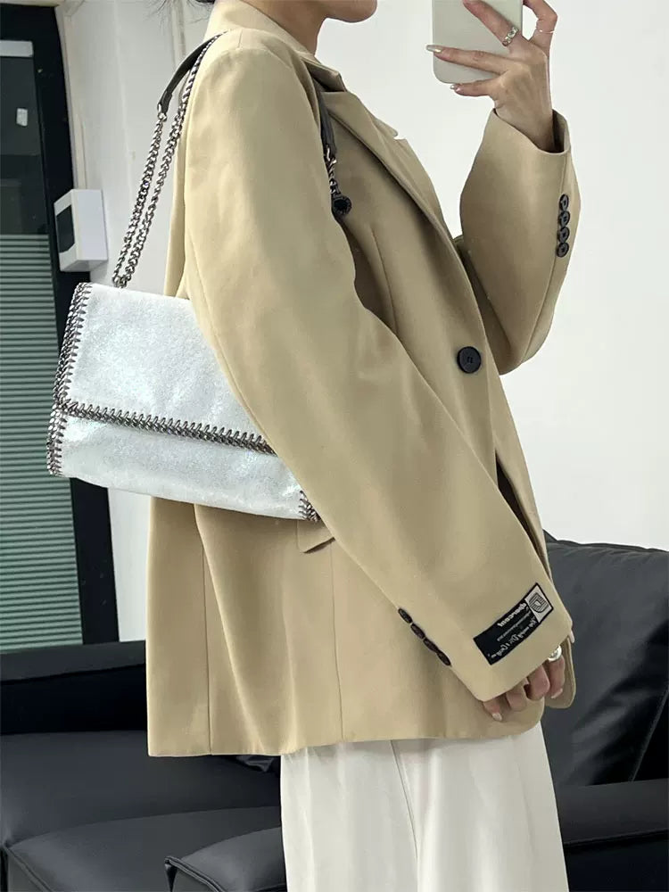 Women's Office Zip Workwear Shoulder Bag for Everyday Use Travel School Seasonal Look Weekend Date Night
