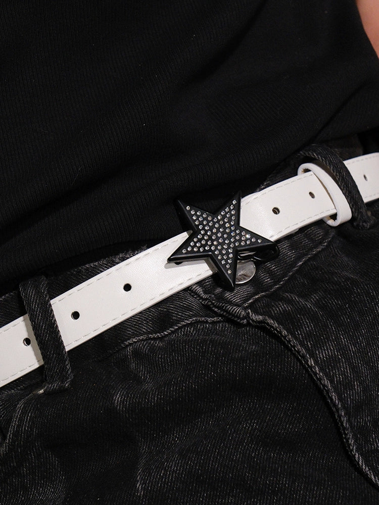 Women's Y2k Star Minimalist Crystal Waist Belt Gift Party Everyday Wear Designer Versatile Office