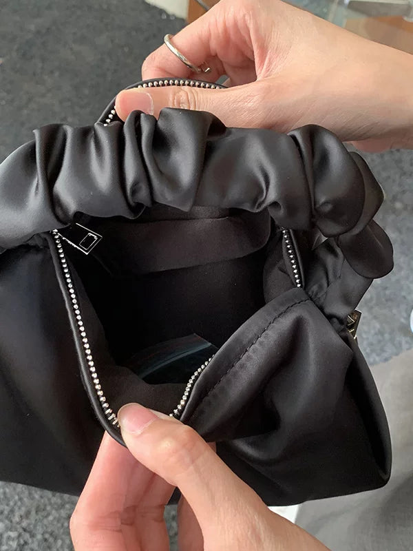 Women's Nylon Canvas Dumpling Bag Crossbody Purse for Travel and Sightseeing Everyday Casual Streetwear Date Night Office