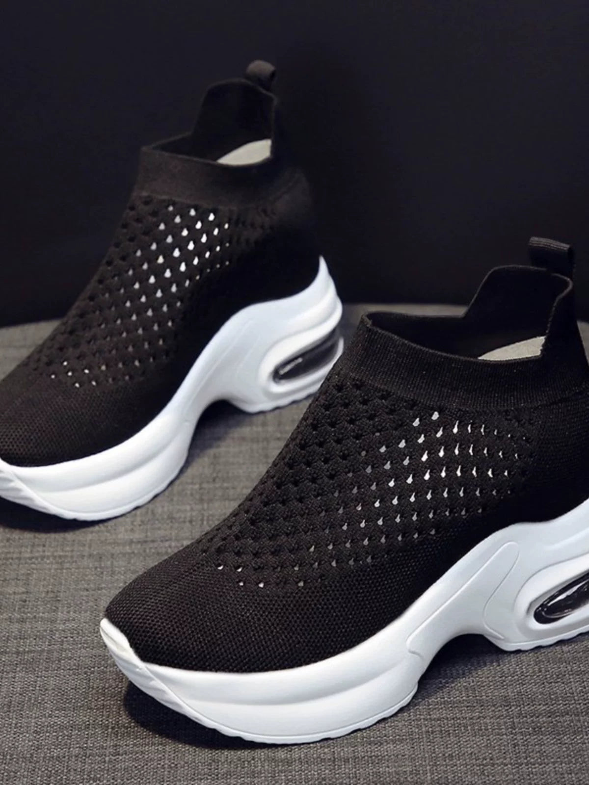 Hidden Lift Breathable Mesh Pumps for Women