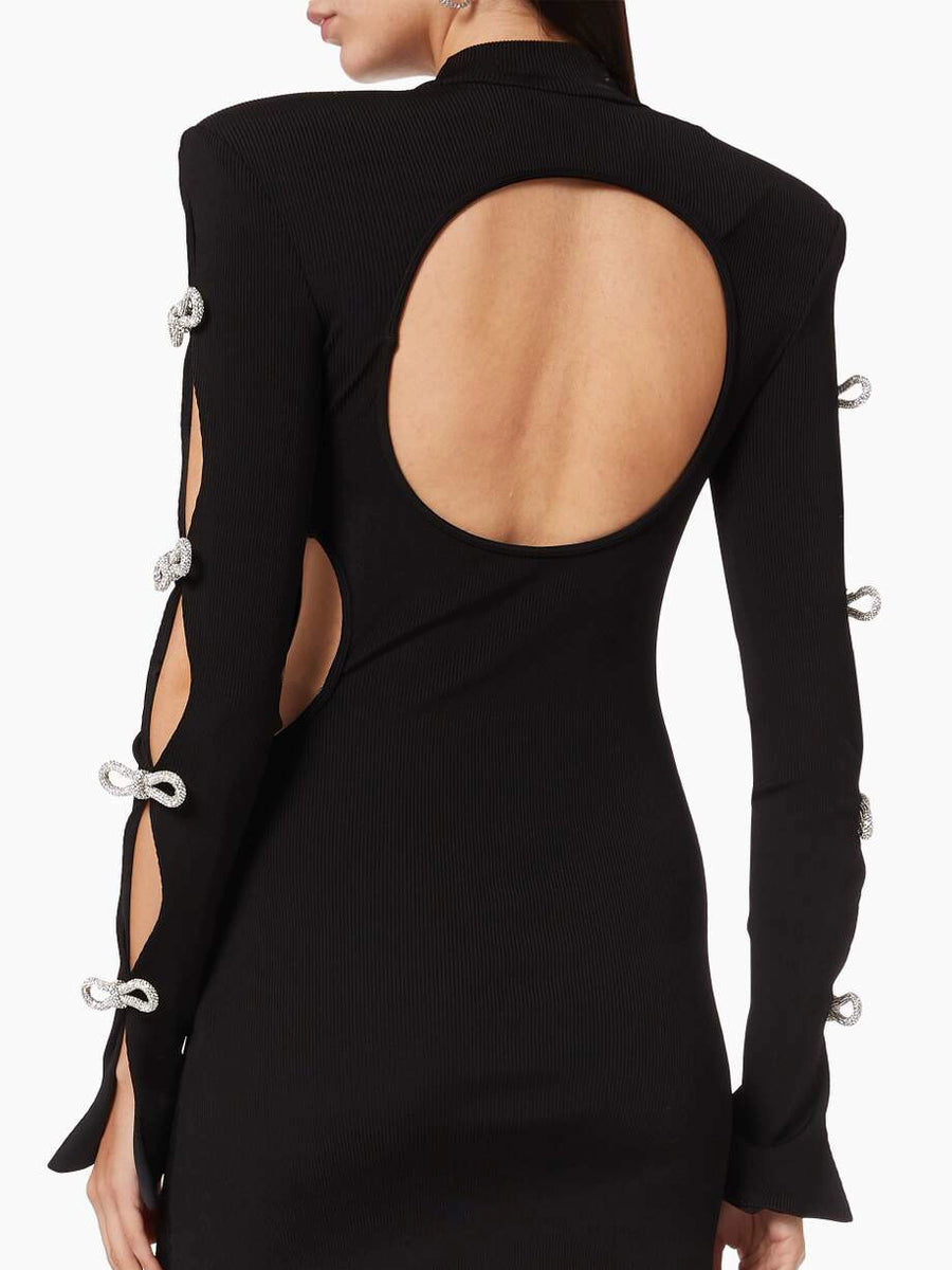 Women's Bodycon Open-Back Cutout Dress Party Evening Outfit Day for Office Wedding Guest Date Night Business Casual Summer Travel