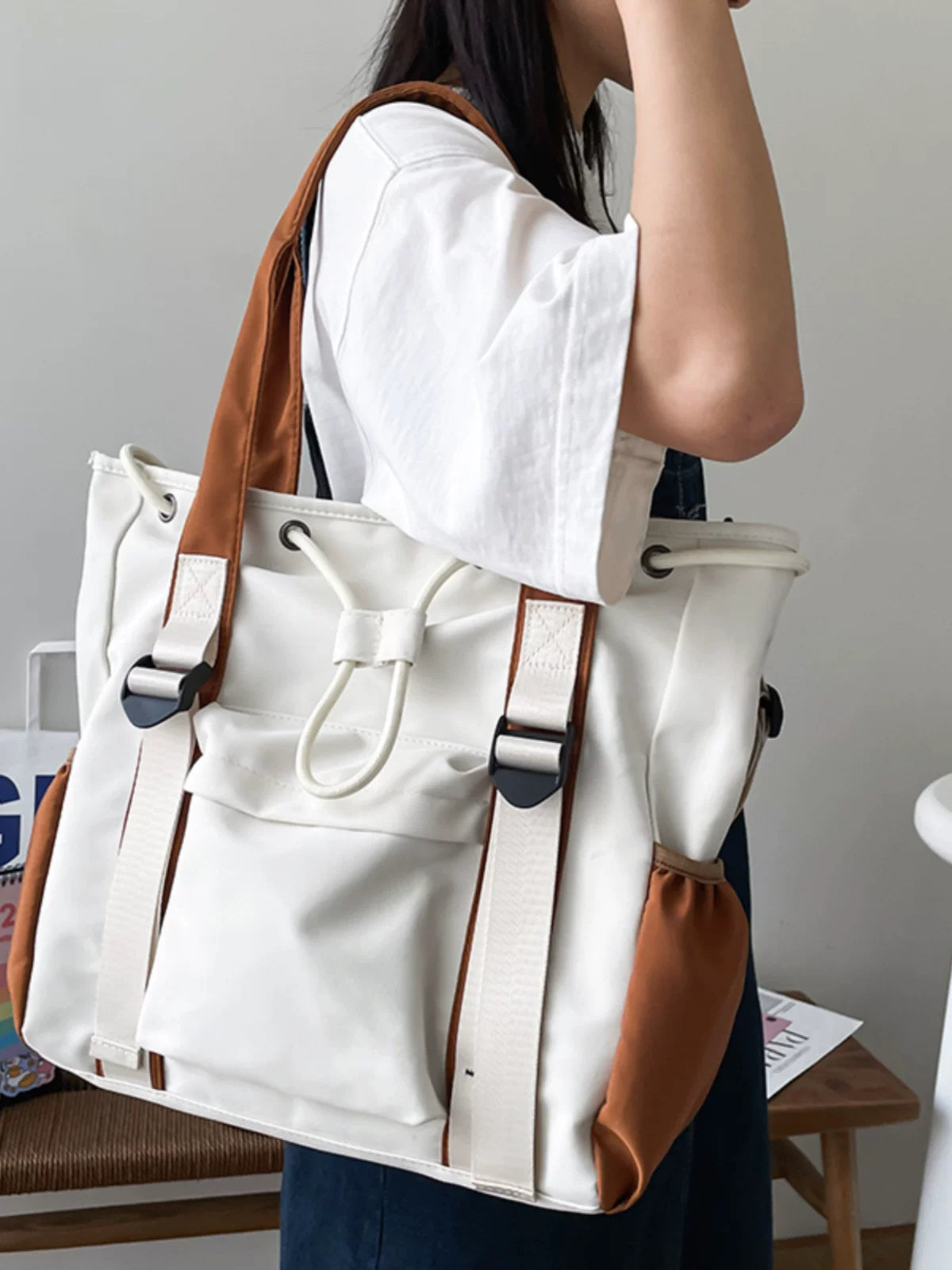 Women's Large-Capacity Office Workwear Tote Bag Shoulder Crossbody Purse Work and Travel School