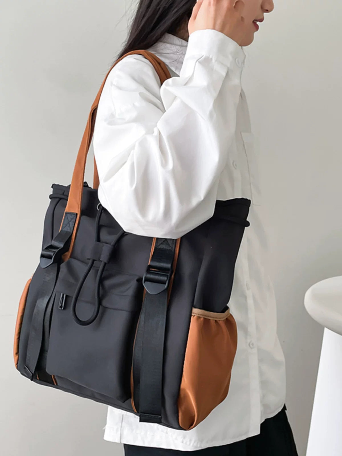 Women's Large-Capacity Office Workwear Tote Bag Shoulder Crossbody Purse Work and Travel School
