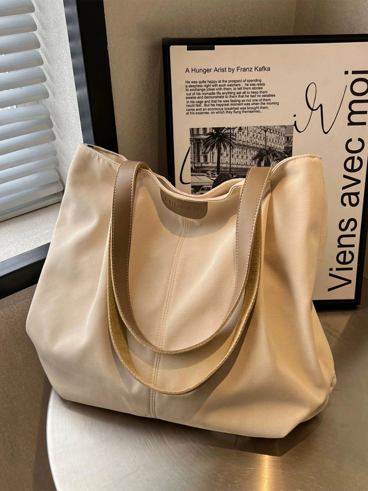 Women's Large-capacity Canvas Commuter Spring Summer Office Workwear Tote Bag Shoulder Crossbody Purse Work Travel Everyday Purse