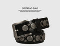 Women's Punk Pin Buckle Studded Hip-hop Leather Waist Belt for Date Night Gift Party Designer Office Everyday