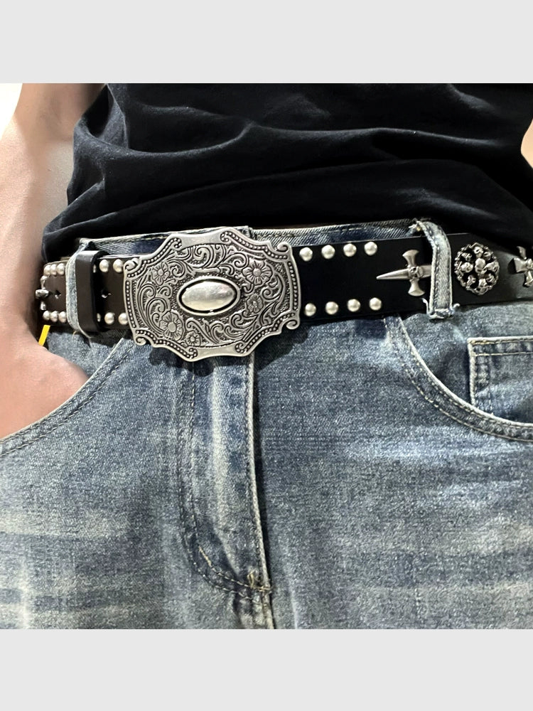 Women's Punk Rock Hip-hop Leather Waist Belt for Date Night Gift Party Everyday Wear Designer Office Vacation