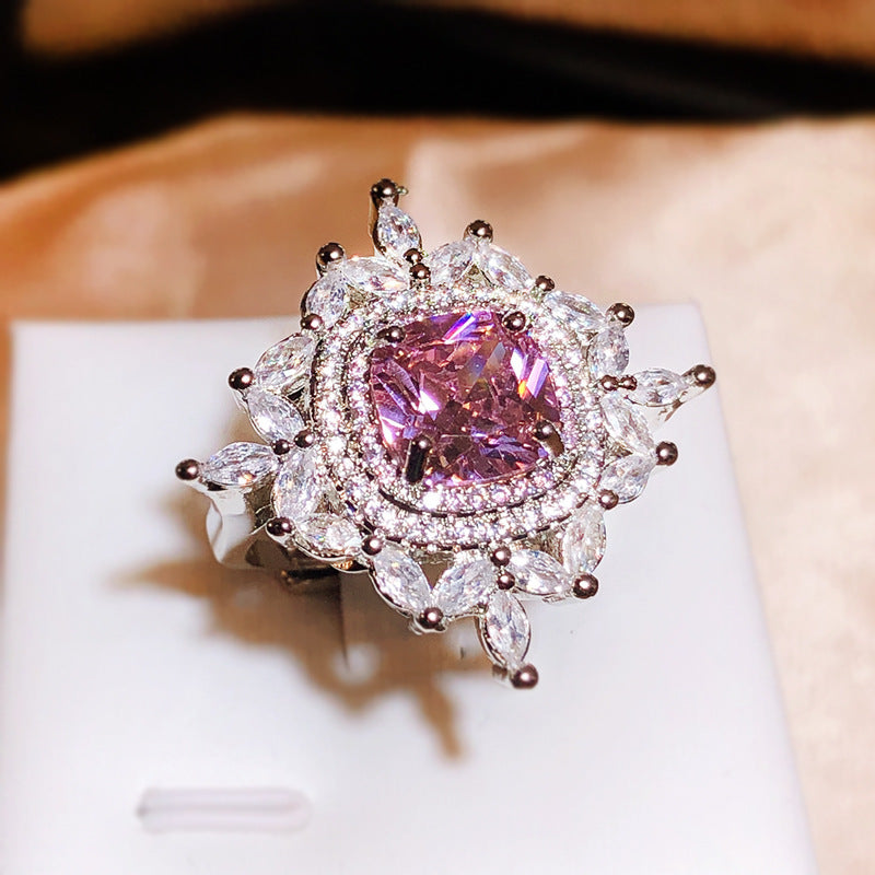 Cubic zirconia ring by Yoshan
