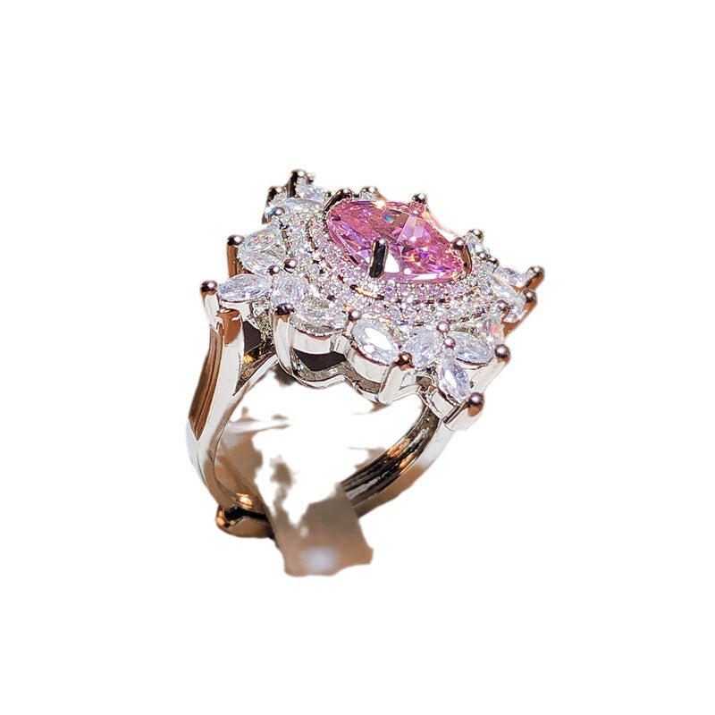 Cubic zirconia ring by Yoshan, detail view 5