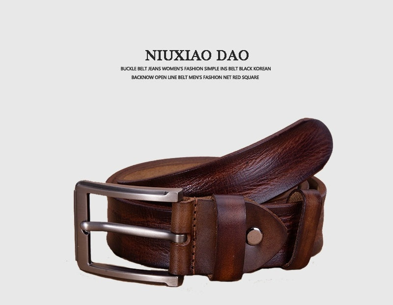 Women's Leather Retro Casual Waist Belt for Date Night Gift Party Versatile Designer Office Everyday