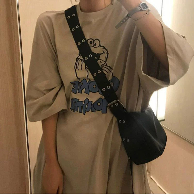 Women's Nylon Oxford Canvas Casual Dumpling Bag Crossbody Purse for Travel and Sightseeing Everyday Streetwear Date Night Office